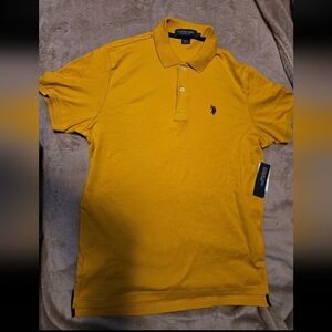 U.S. Polo Assn. Men's Mustard Polo Shirt